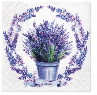 Servetel decorativ 'Soft lavender', 33cm