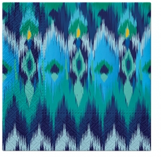 Servetel decorativ 'Peacock colors', 33cm