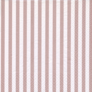 Servetel decorativ 'Stripes rose', 33cm