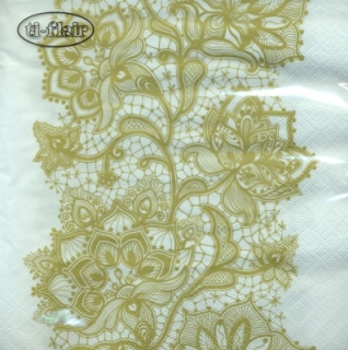 Servetel decorativ 'Lace pattern', 33cm