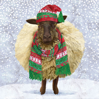 Servetel decorativ 'Winter wool', 33cm