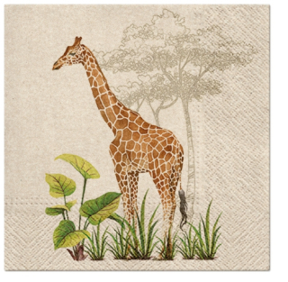 Servetel decorativ 'Giraffe', 33cm