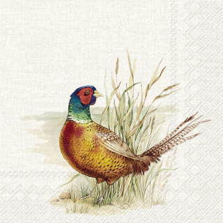 Servetel decorativ 'Pheasant natural', 25cm