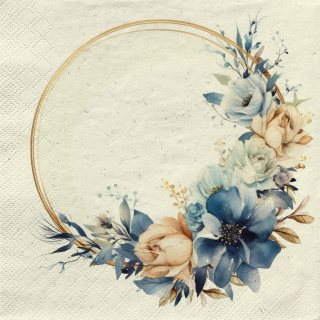 Servetel decorativ 'Elegant wreath', 33cm
