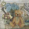 Servetel decorativ 'Teddy bear', 33cm